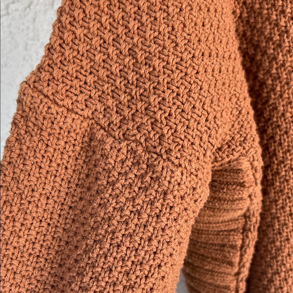 EXPRESS Cozy Brown Turtleneck Sweater - Picture 7 of 12